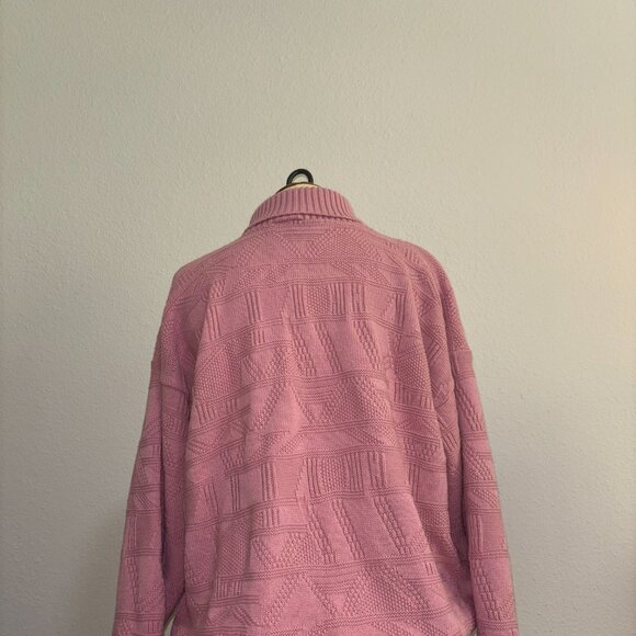Kenneth Too! Dusty Rose Knitted Turtleneck Sweater – Size Large, 100% Acrylic - Picture 4 of 16